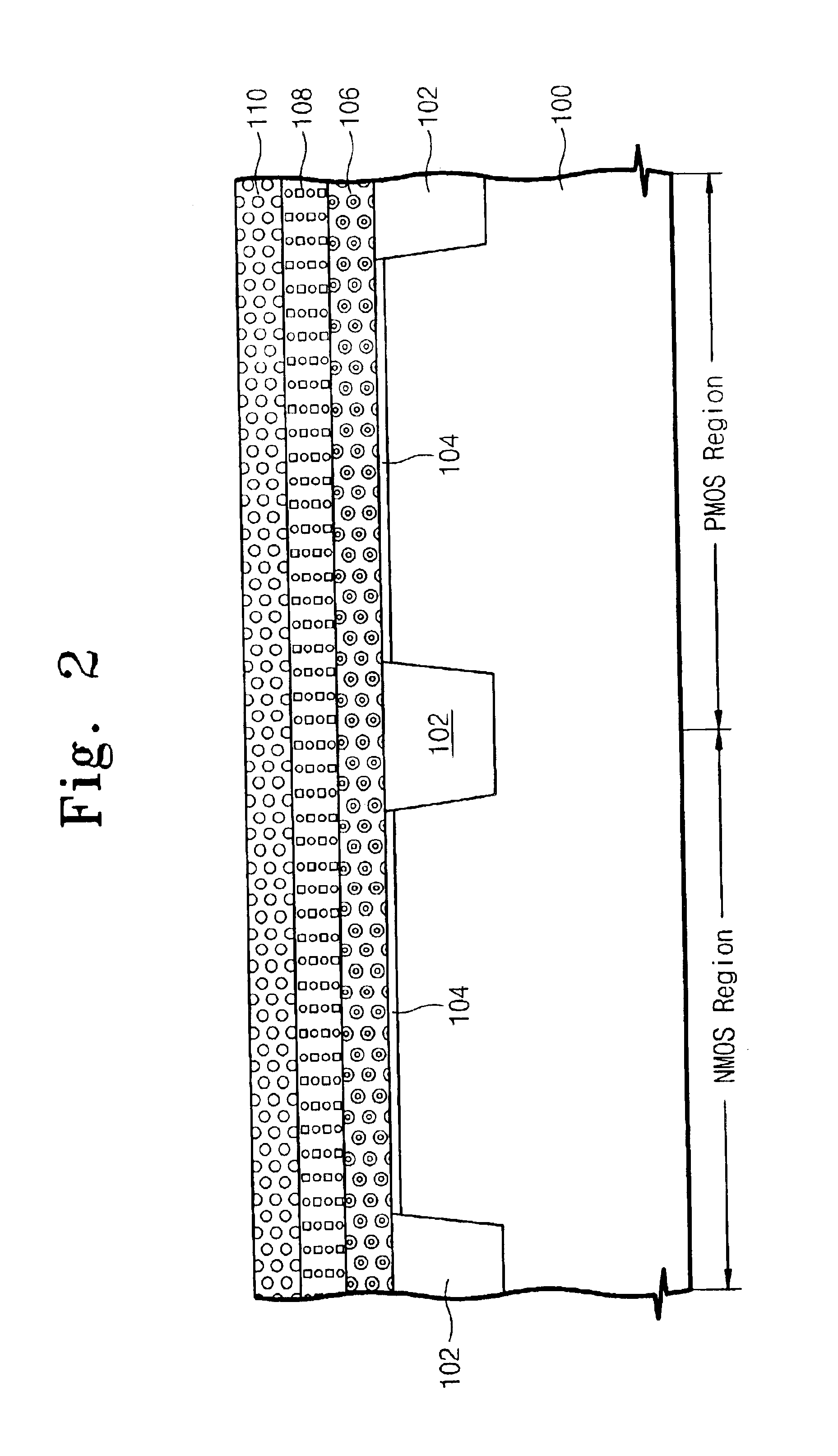 CMOS transistor having different PMOS and NMOS gate electrode structures and method of fabrication thereof