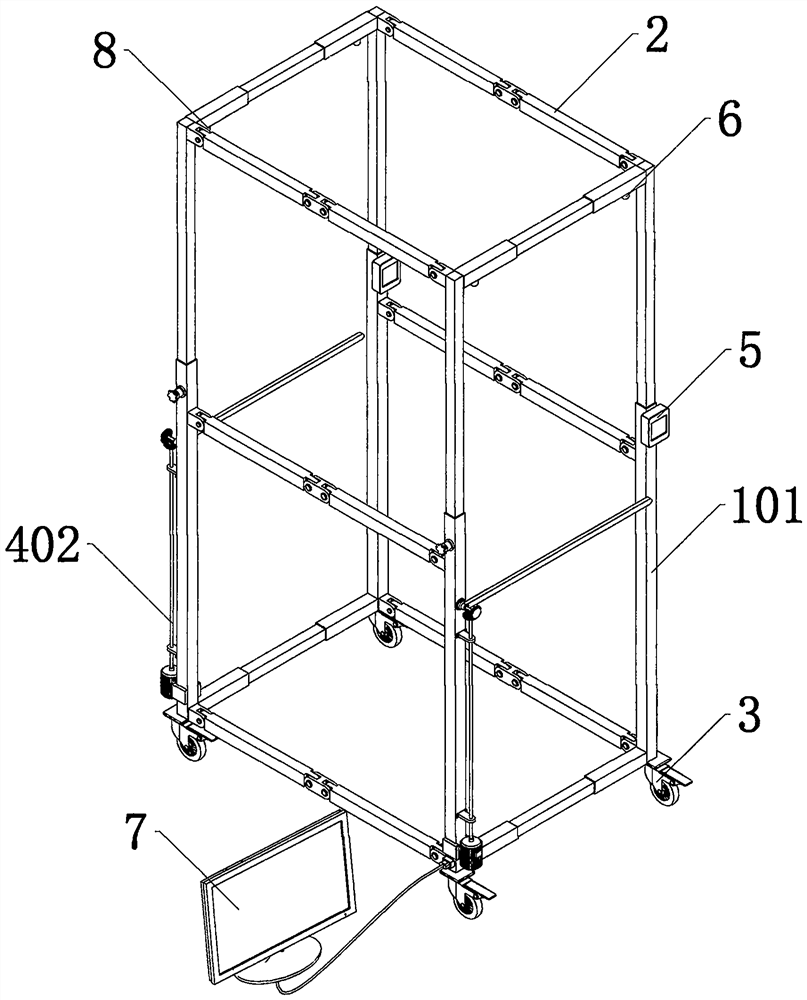 Epidemic situation information collecting, reporting and diagnosing device for epidemic situation prevention and control