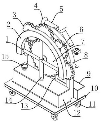 Tunnel lining maintenance device for municipal engineering