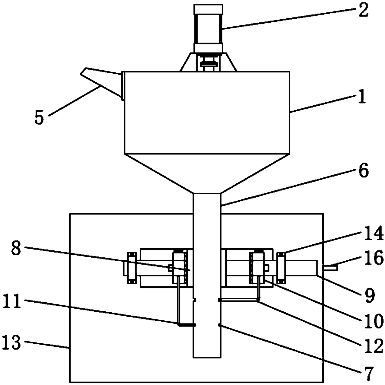 Single-key cap continuous discharging device for keyboard assembling