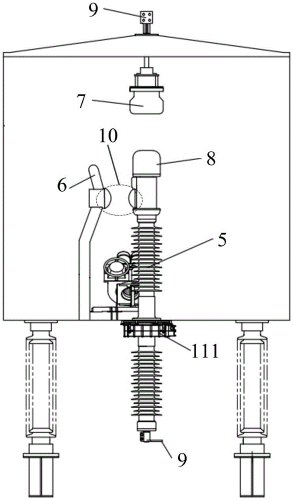 Instantaneous forced ventilating device of spark gap for series compensation