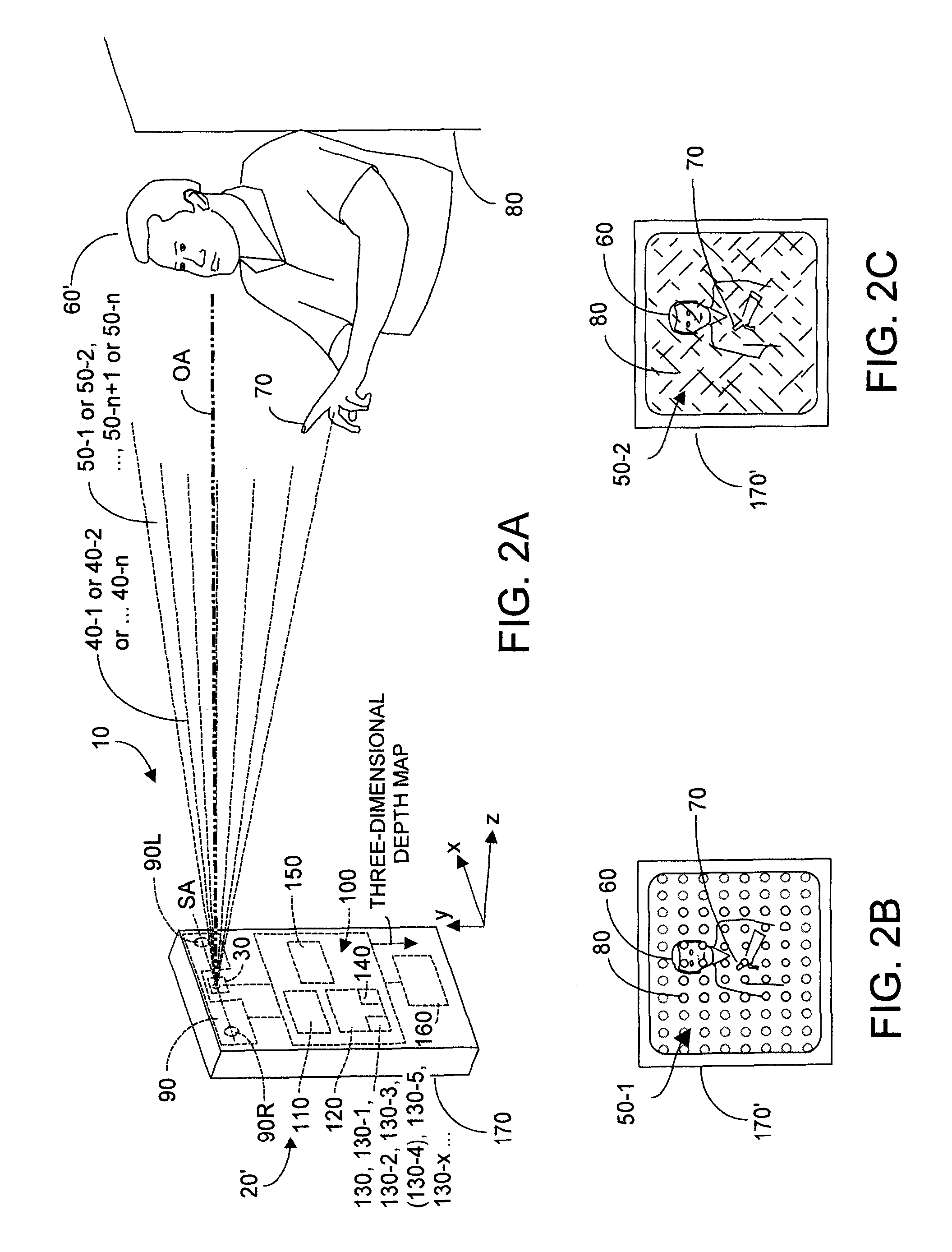 Dynamically reconfigurable optical pattern generator module useable with a system to rapidly reconstruct three-dimensional data