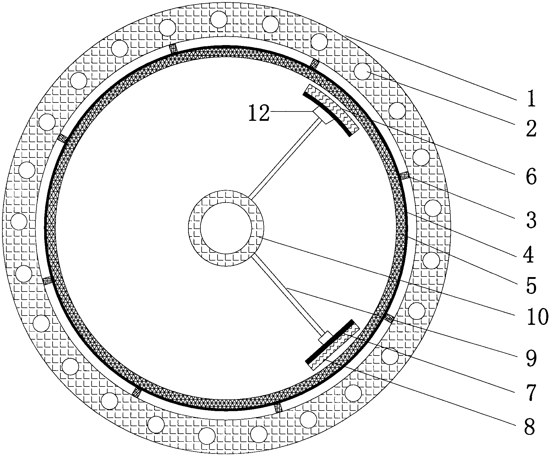 Electromagnetic heating roller device with built-in coil
