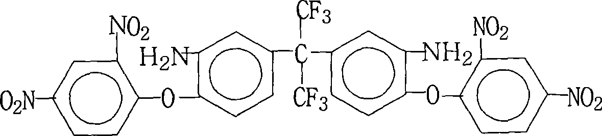 Method for preparing 2,2-di[3-amino-4-(2,4-dinitrophenoxy)phenyl]hexafluoropropane