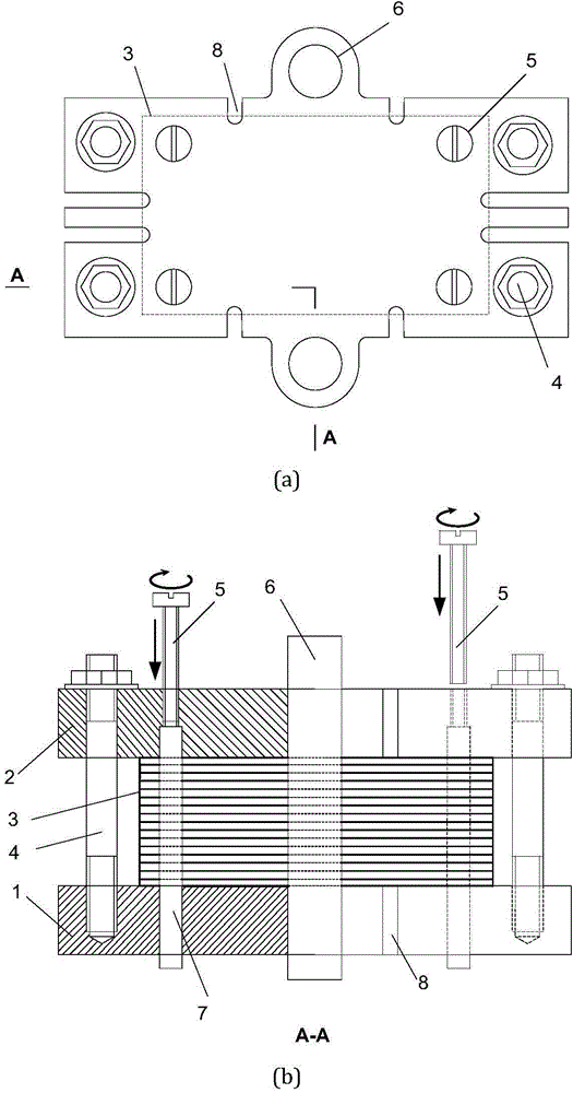 Tool for laser welding of printed circuit heat exchanger