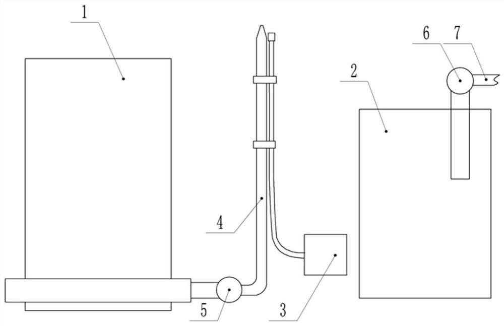 A non-dismantling cleaning device for carbon deposits inside an automobile engine