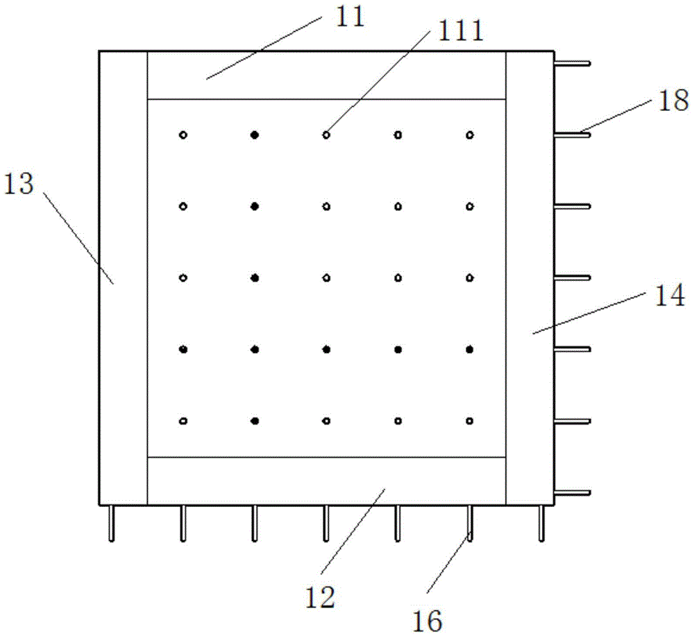 Energy dissipation shear wall with built-in trusses and construction method of shear wall