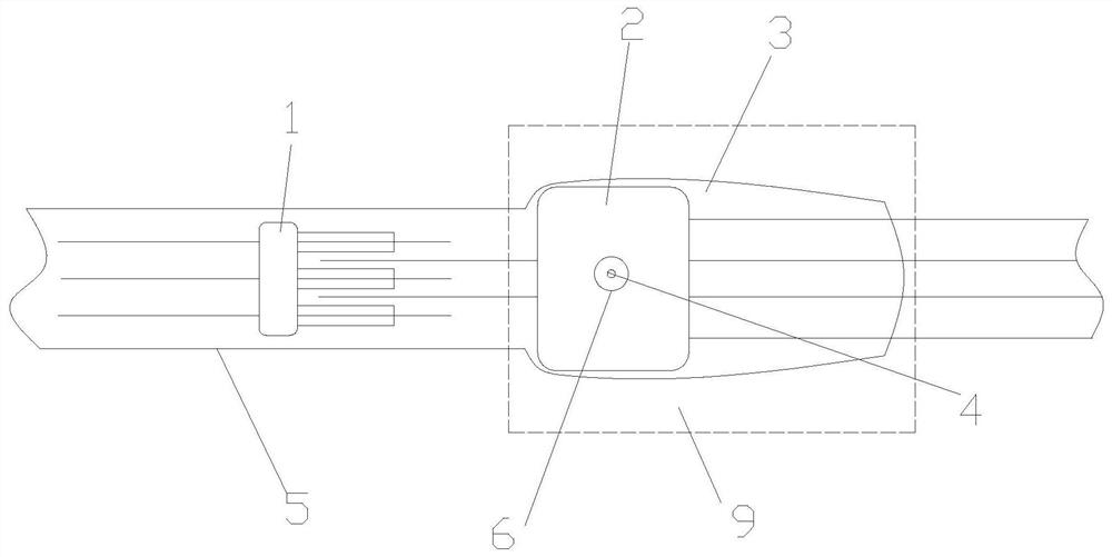 An integrated cable for temperature and moisture detection in a grain depot