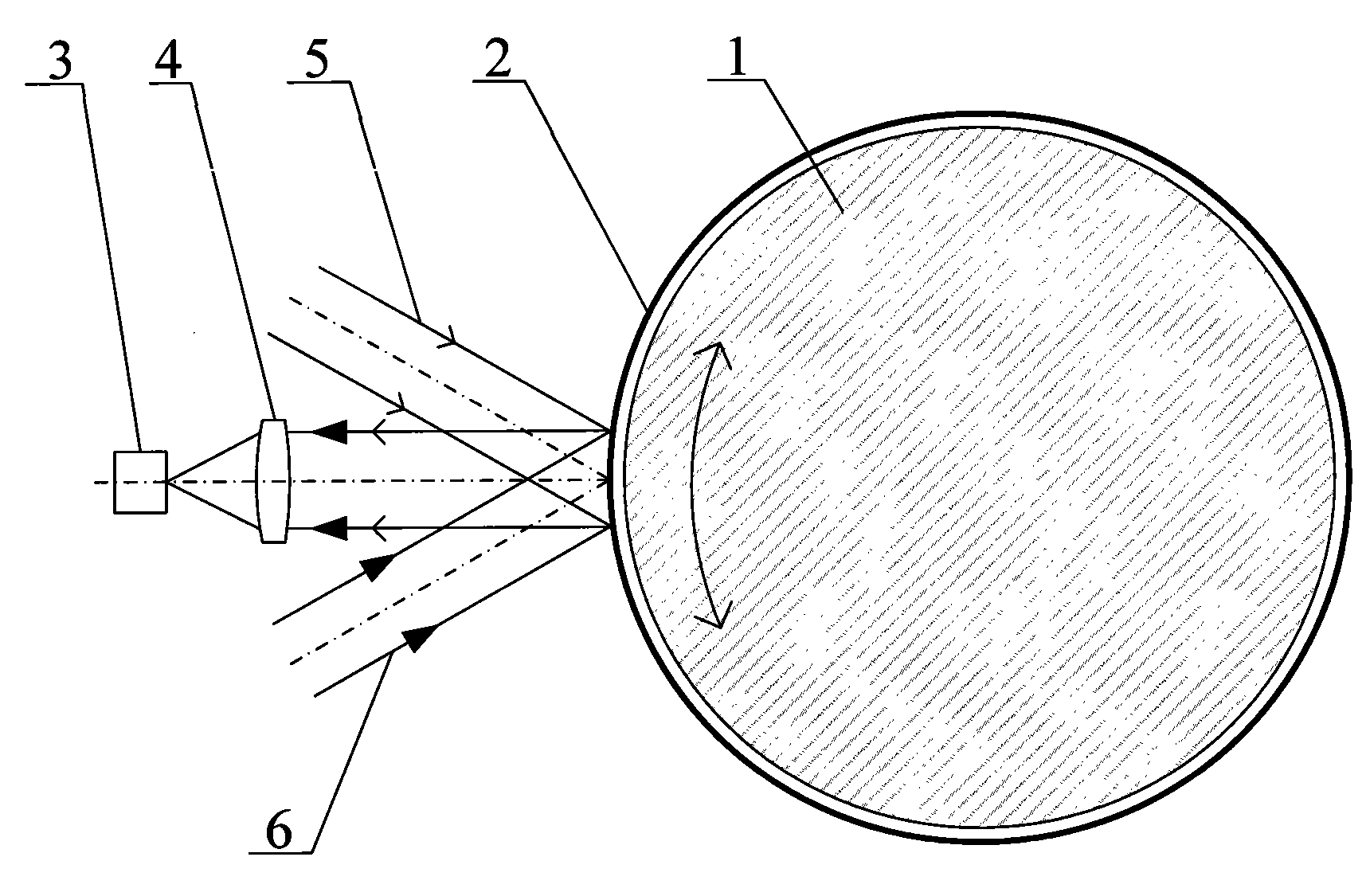 Anti-runout cooperated target laser rotation angle and speed measuring method and apparatus