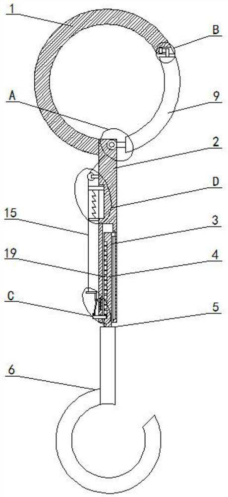 A suspension device for spraying magnesium-aluminum alloy profiles