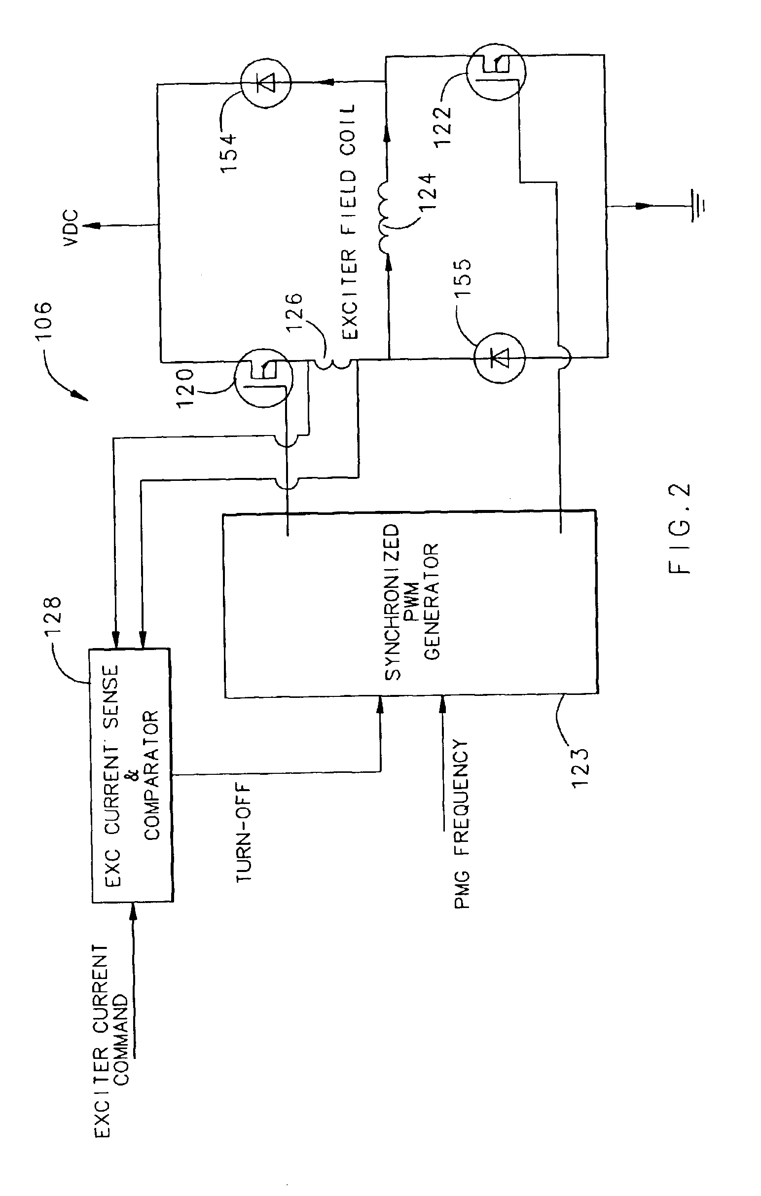 Excessive voltage protector for a variable frequency generating system