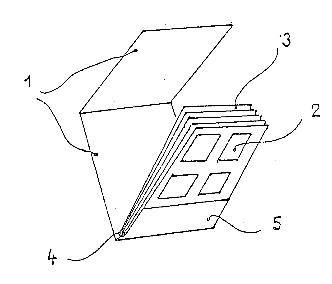 Gadget for displaying advertising, containing papers for used chewing gum