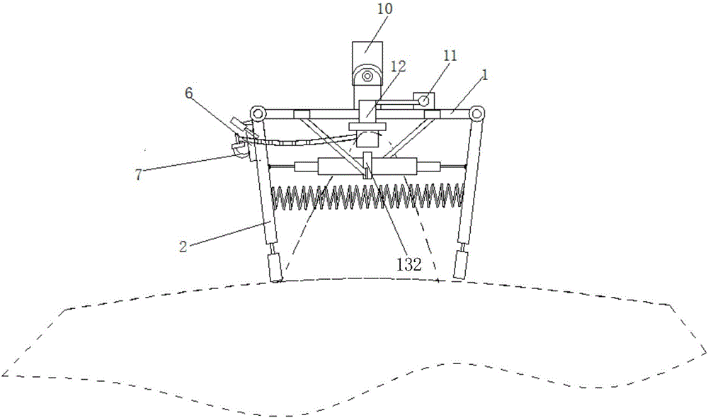 Mechanical arm suitable for automatically hooking ocean buoy