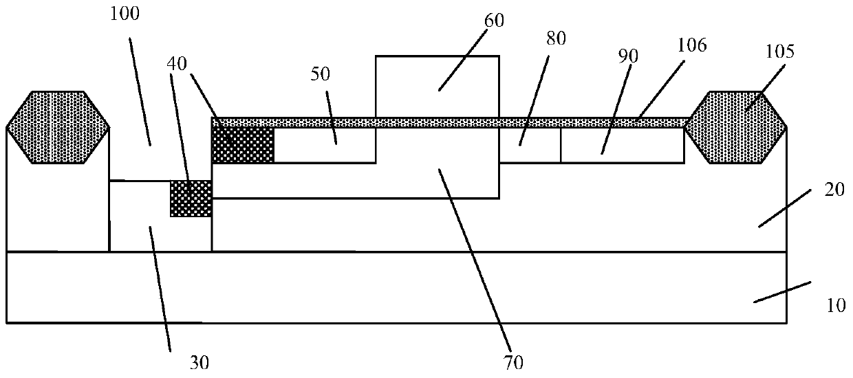 A high-frequency horizontal double-diffused oxide semiconductor device and its manufacturing method