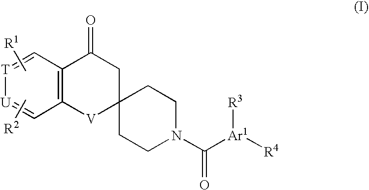 Substituted spirochromanone derivatives