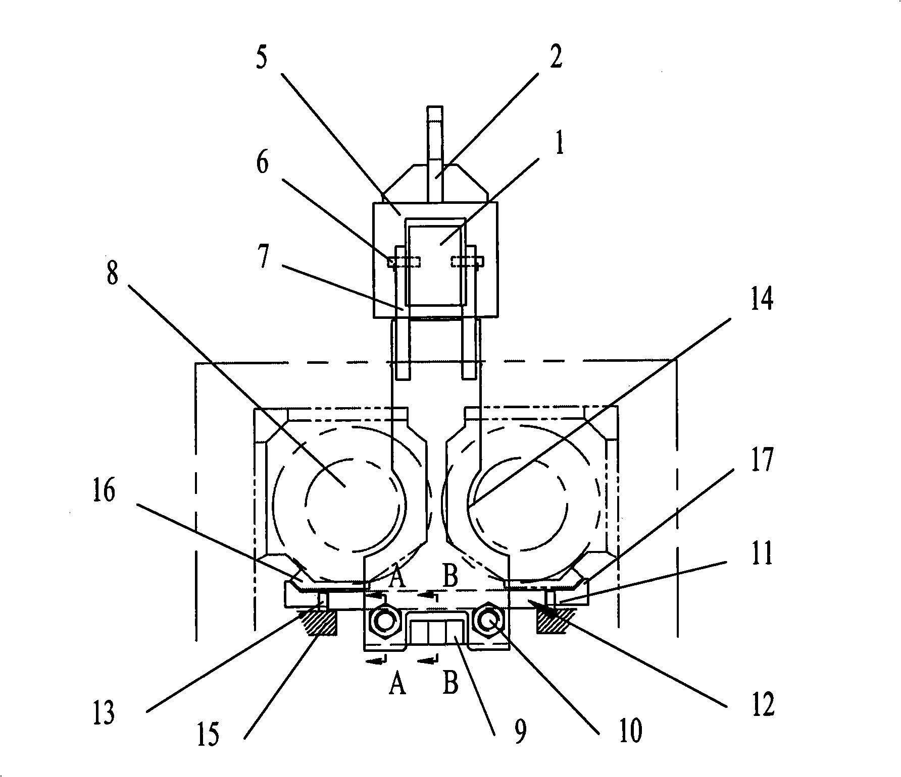 Upper back-up roll extractor of cluster roll