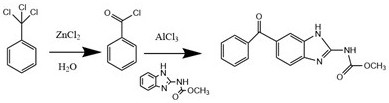 A kind of preparation method of mebendazole