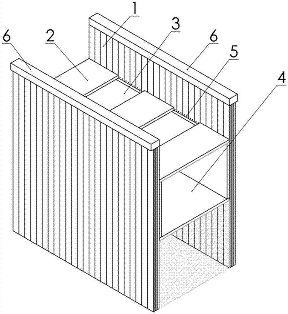 Novel prefabricated two-wall-in-one foundation pit enclosure system and reverse building method thereof