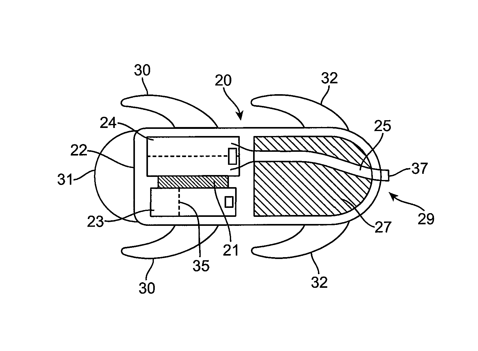 Combined microphone and receiver assembly for extended wear canal hearing devices