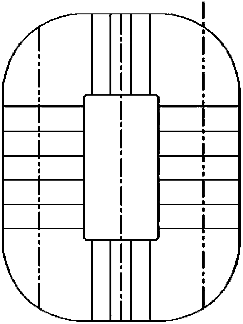 Three-phase three-dimensional stacked iron core structure