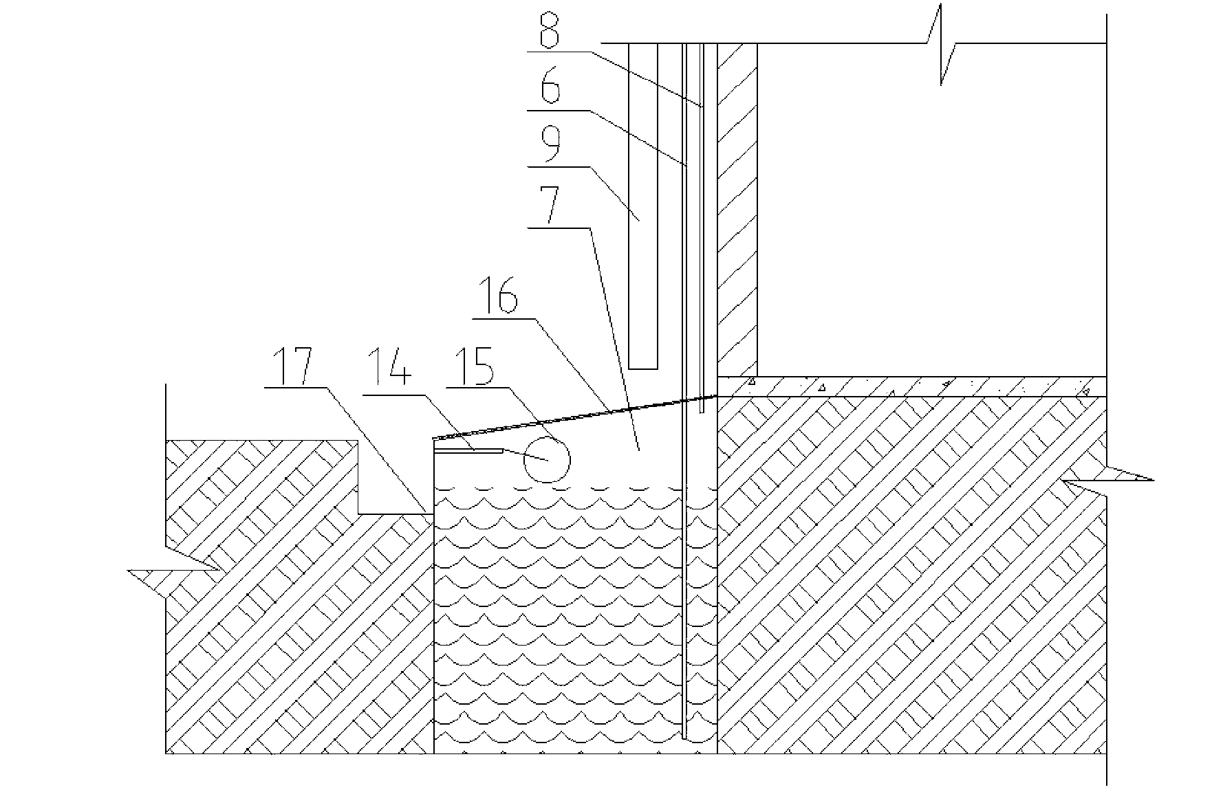 Wall body evaporation and temperature reduction device utilizing solar energy and nontraditional water sources