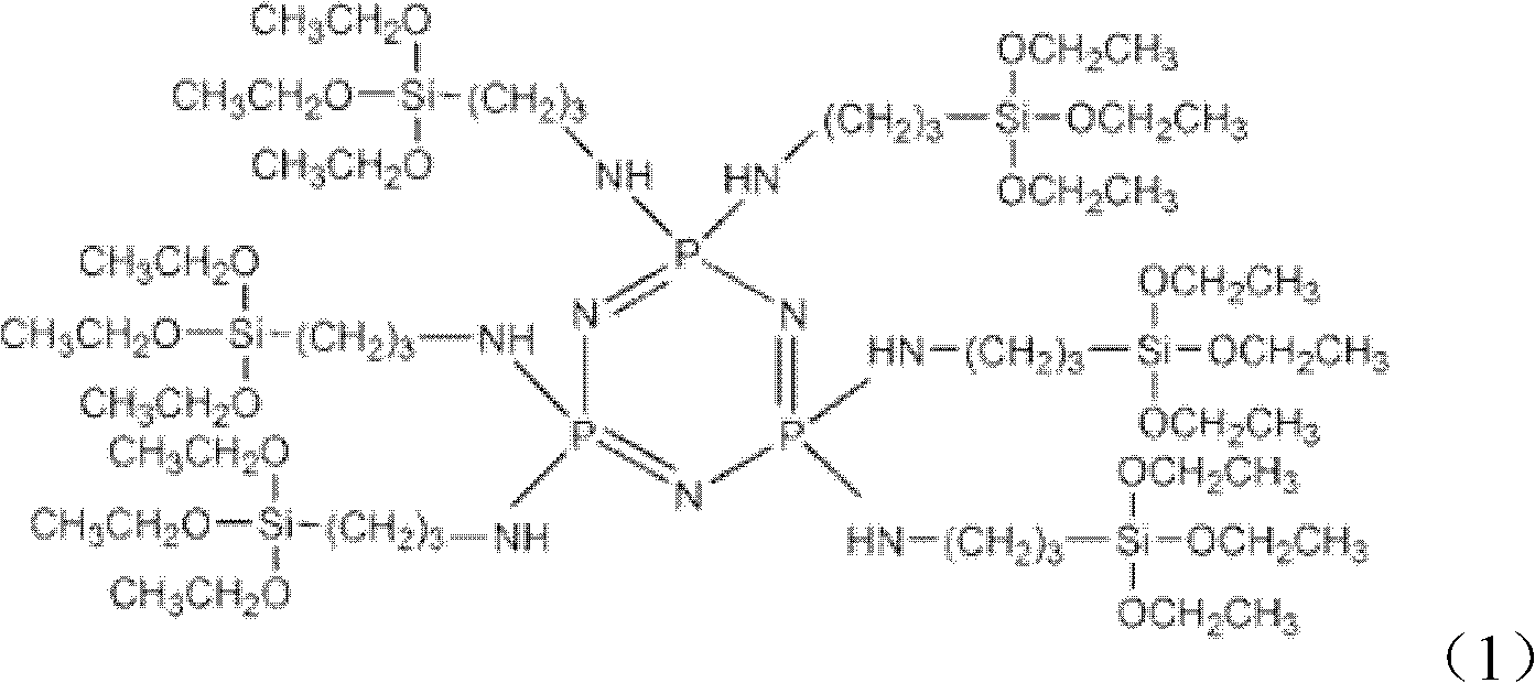 Method for preparing silicon-containing phosphonitrile modified ammonium polyphosphate flame retardant and application in flame-retardant polyolefin