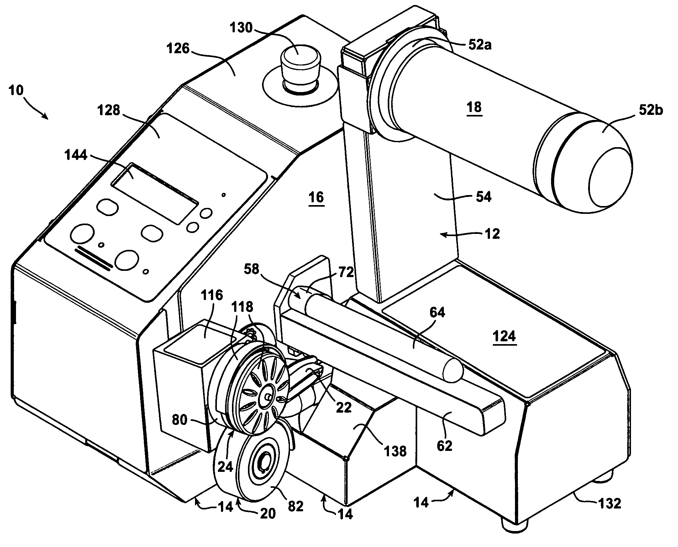 Machine for inflating and sealing an inflatable web