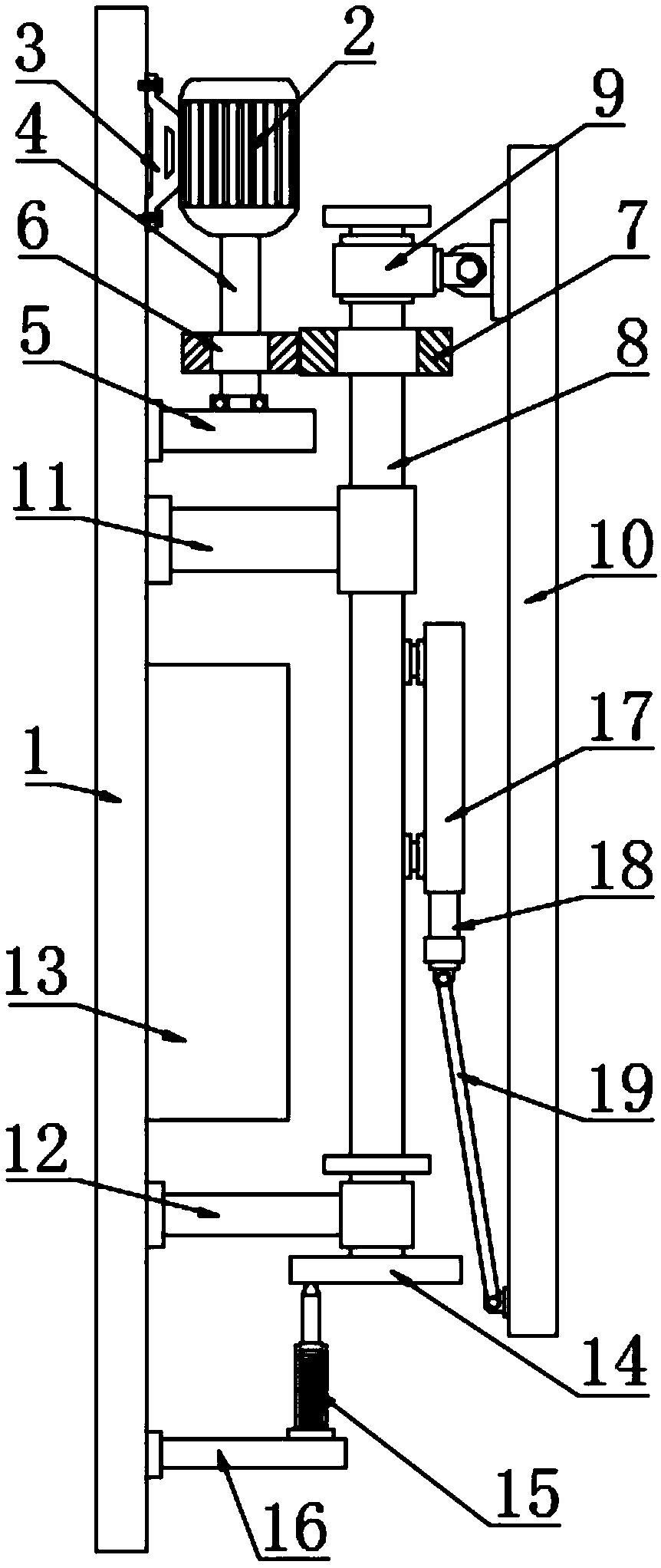 Electronic liquid crystal screen with multi-angle adjustment function