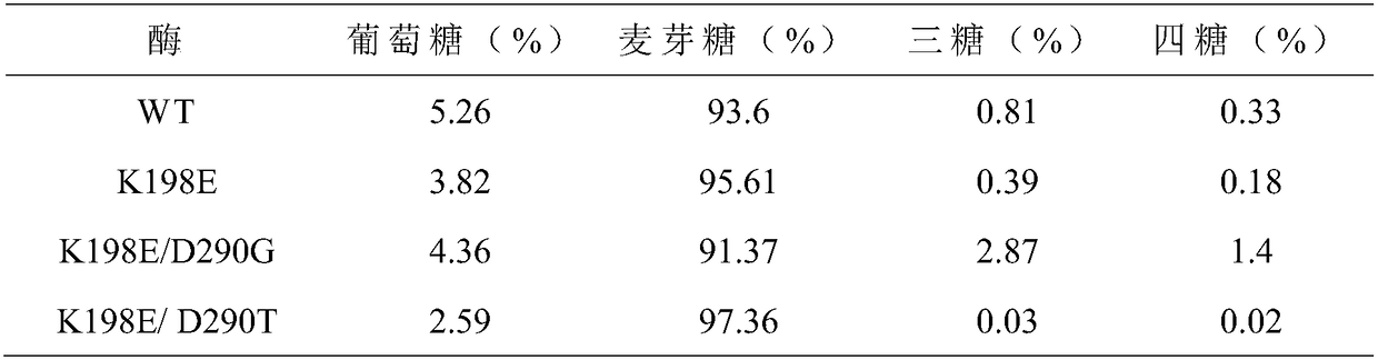 Preparation of maltogenic amylase mutant and application thereof