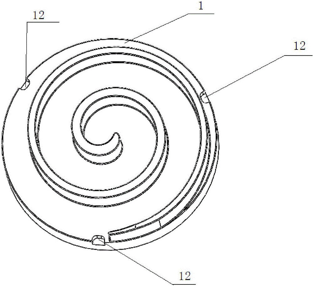 Orbiting scroll structure capable of accurately positioning and work fixture thereof