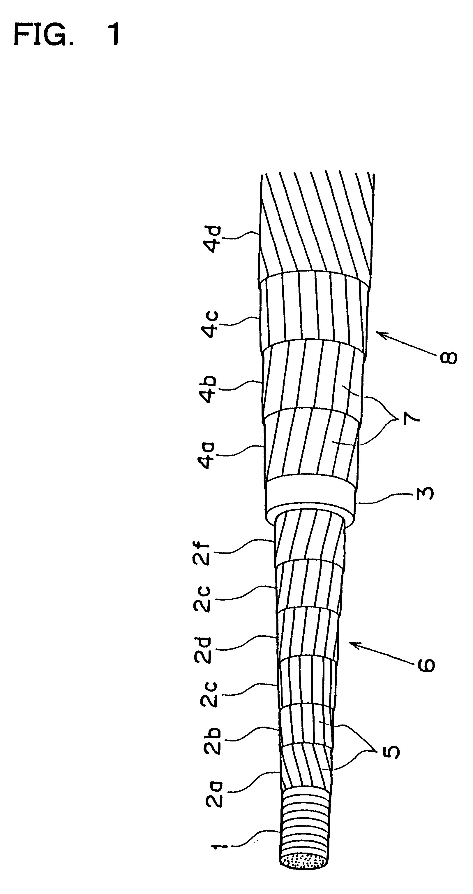 Superconducting cable for alternating current