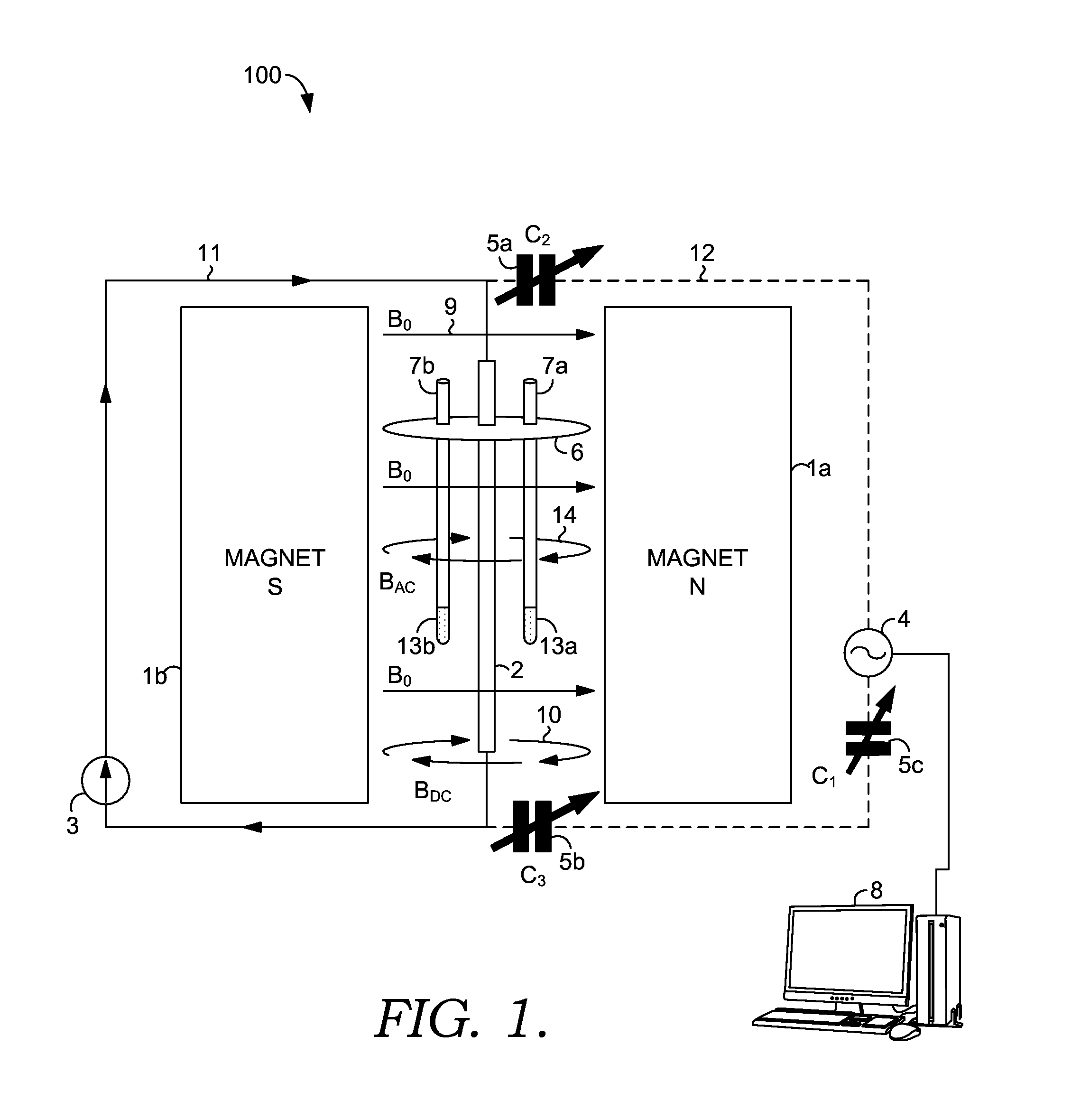 Device for Subdividing Magnetic Field and Simultaneous Detection of Magnetic Resonance Signals from Multiple Sample Compartments