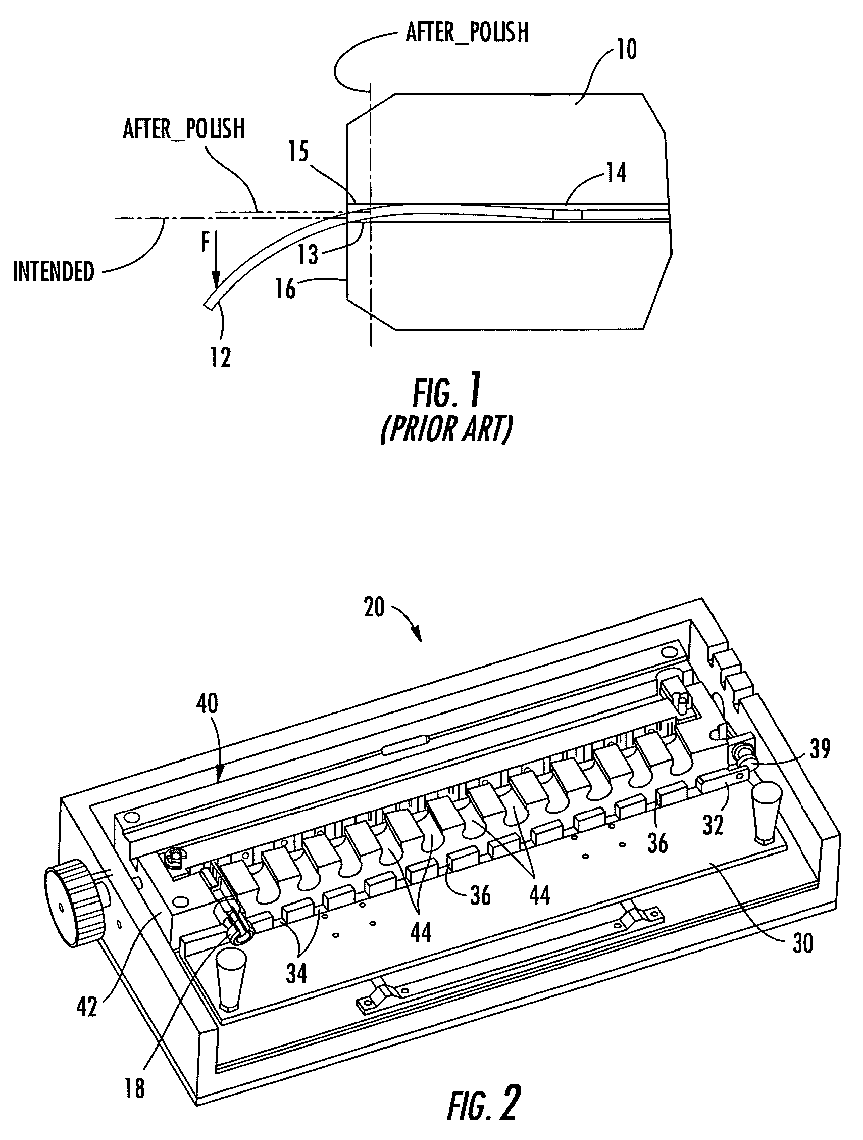 Method and apparatus for positioning an optical fiber