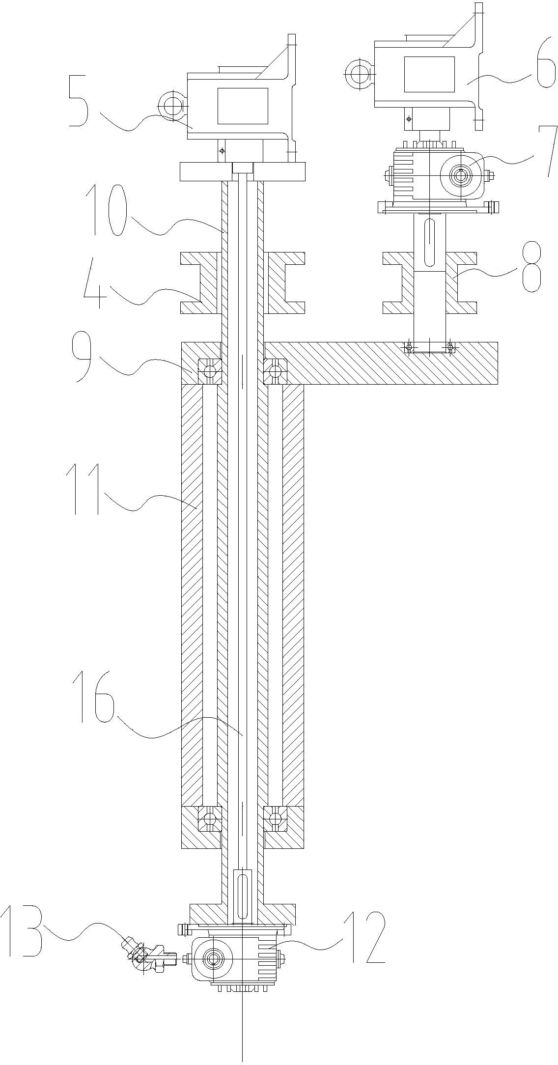 Transmission self-locking device for paint spray head rotating shaft of paint spraying device