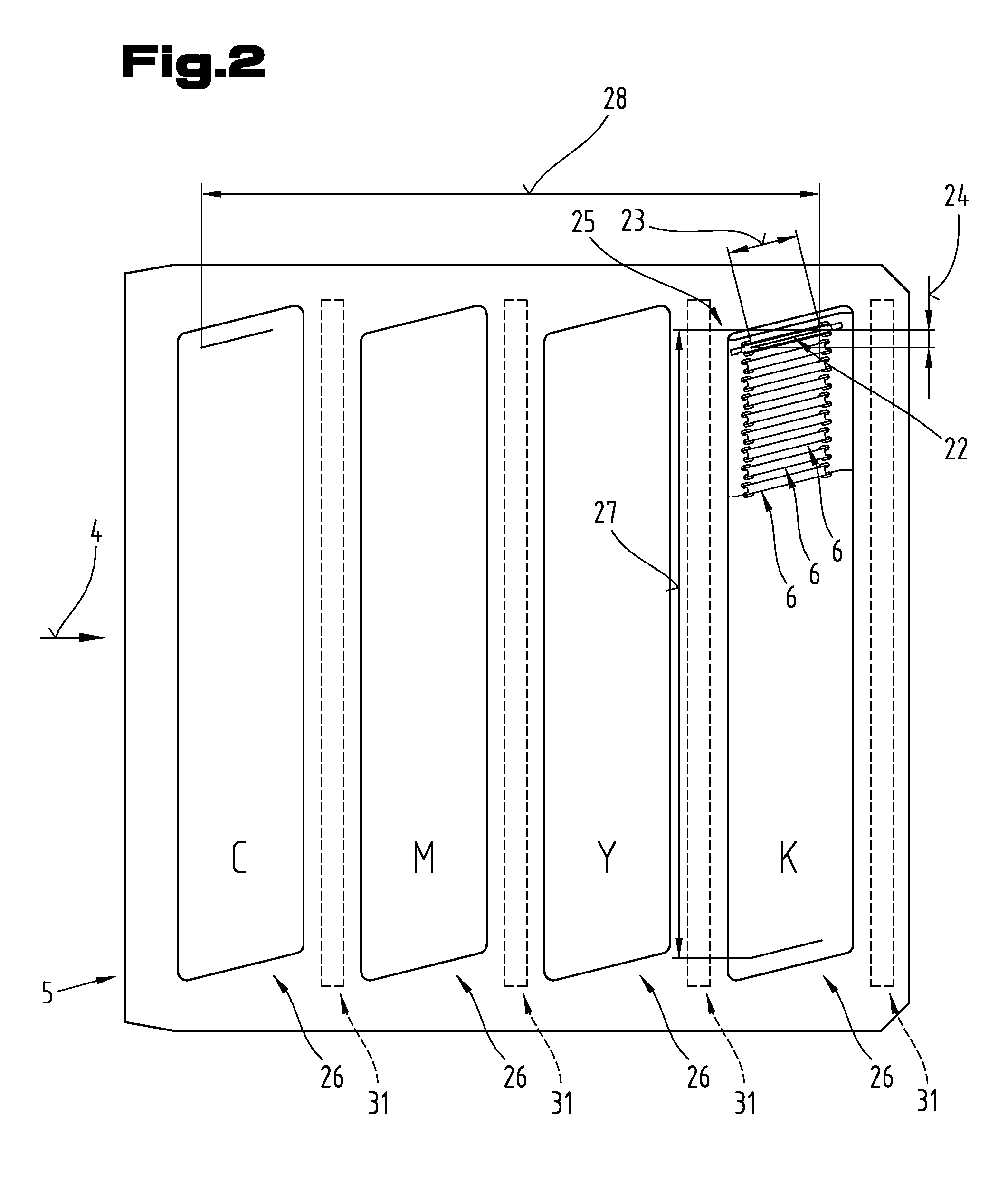 Method for producing a multicolored surface on glass
