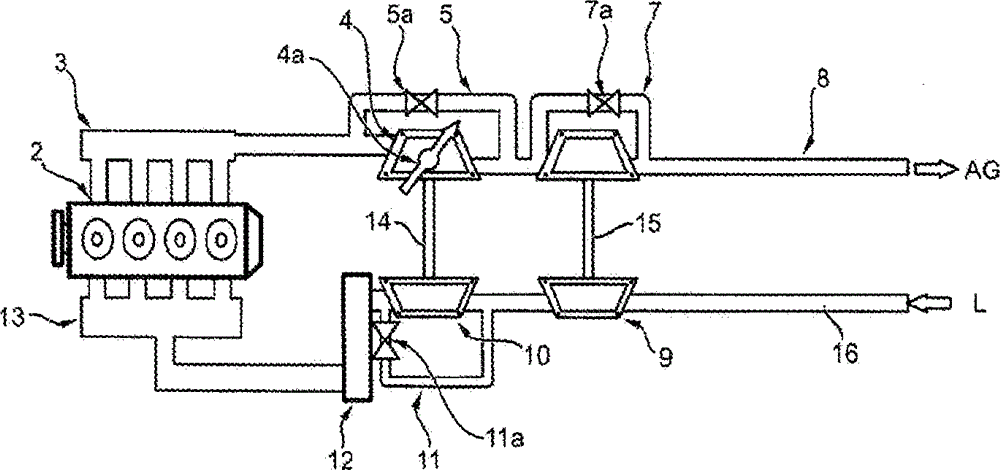 Multi-stage turbocharger arrangement