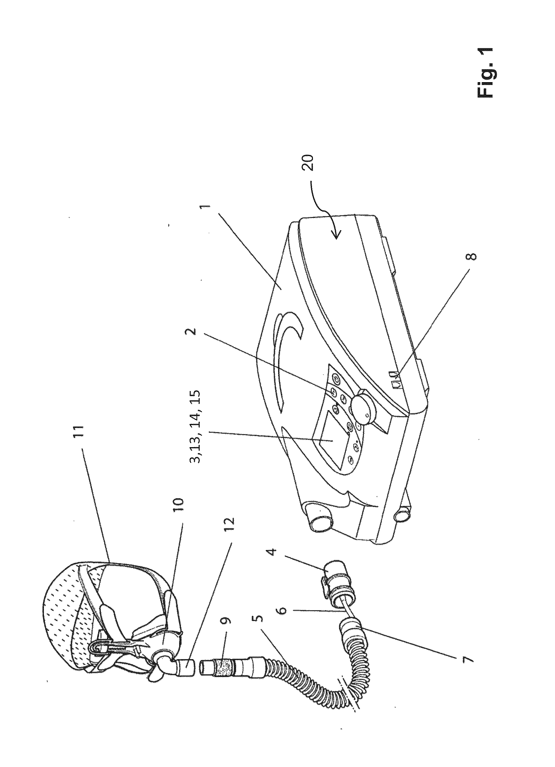 Method and device for therapy of periodic respiration