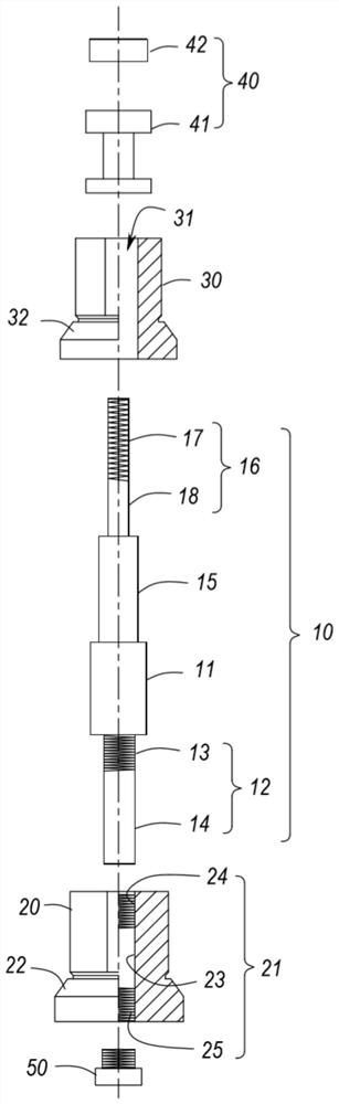 Floating ball type drain valve rod and double-valve-element assembly