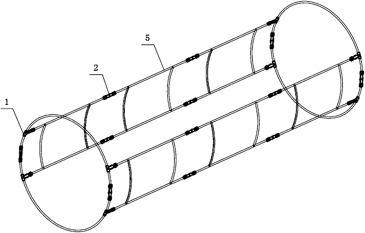 Soft stratochamber support connector