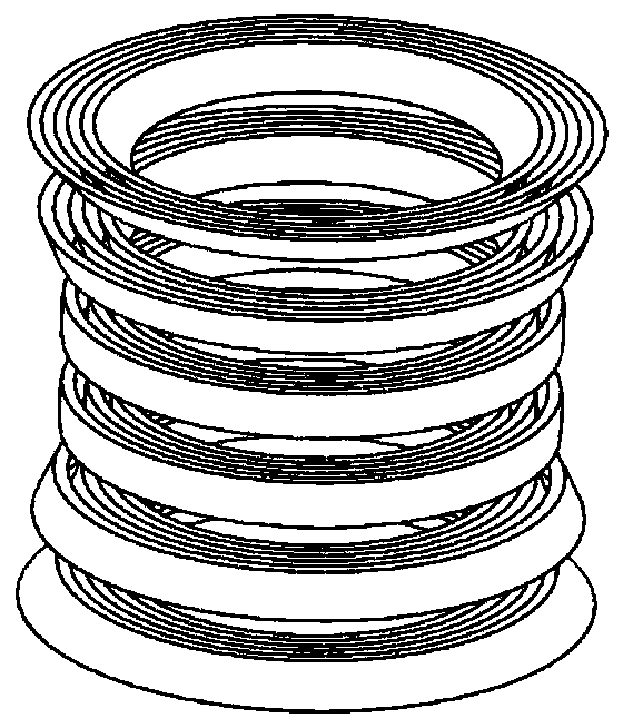 Coil winding framework for improving critical current of superconducting coil and winding method of coil winding framework