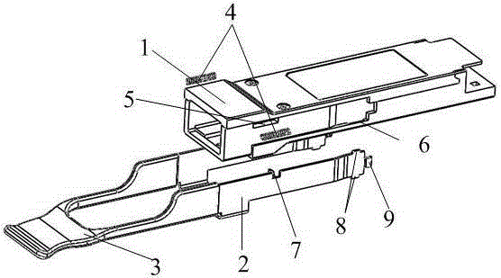 Pull-out component unlocking mechanism