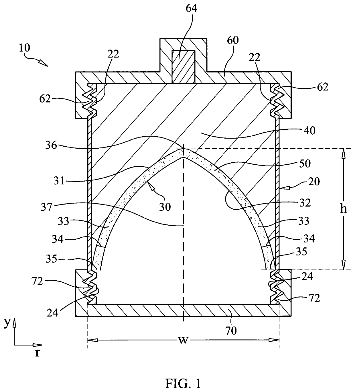 Particulate-filled adaptive capsule (PAC) charge