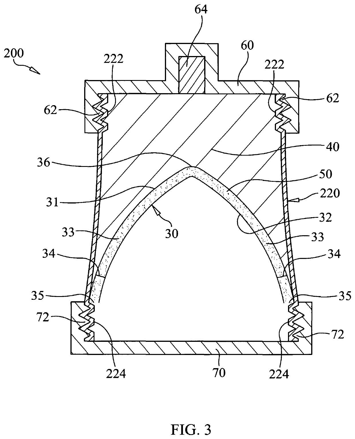 Particulate-filled adaptive capsule (PAC) charge