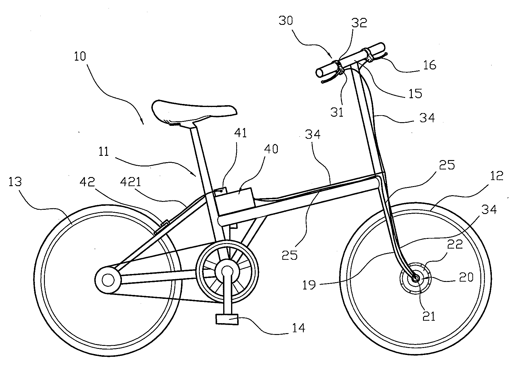 Motorized Bicycle with Electric Generating Function