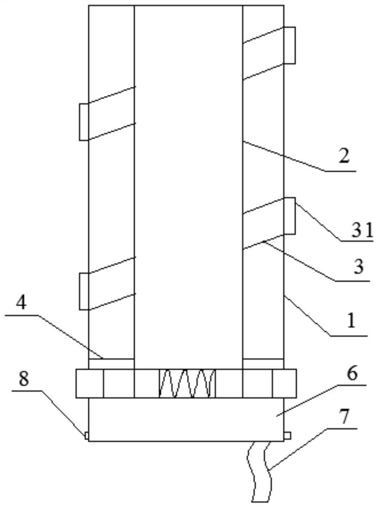 A combined oilfield water injection well layered acidification device