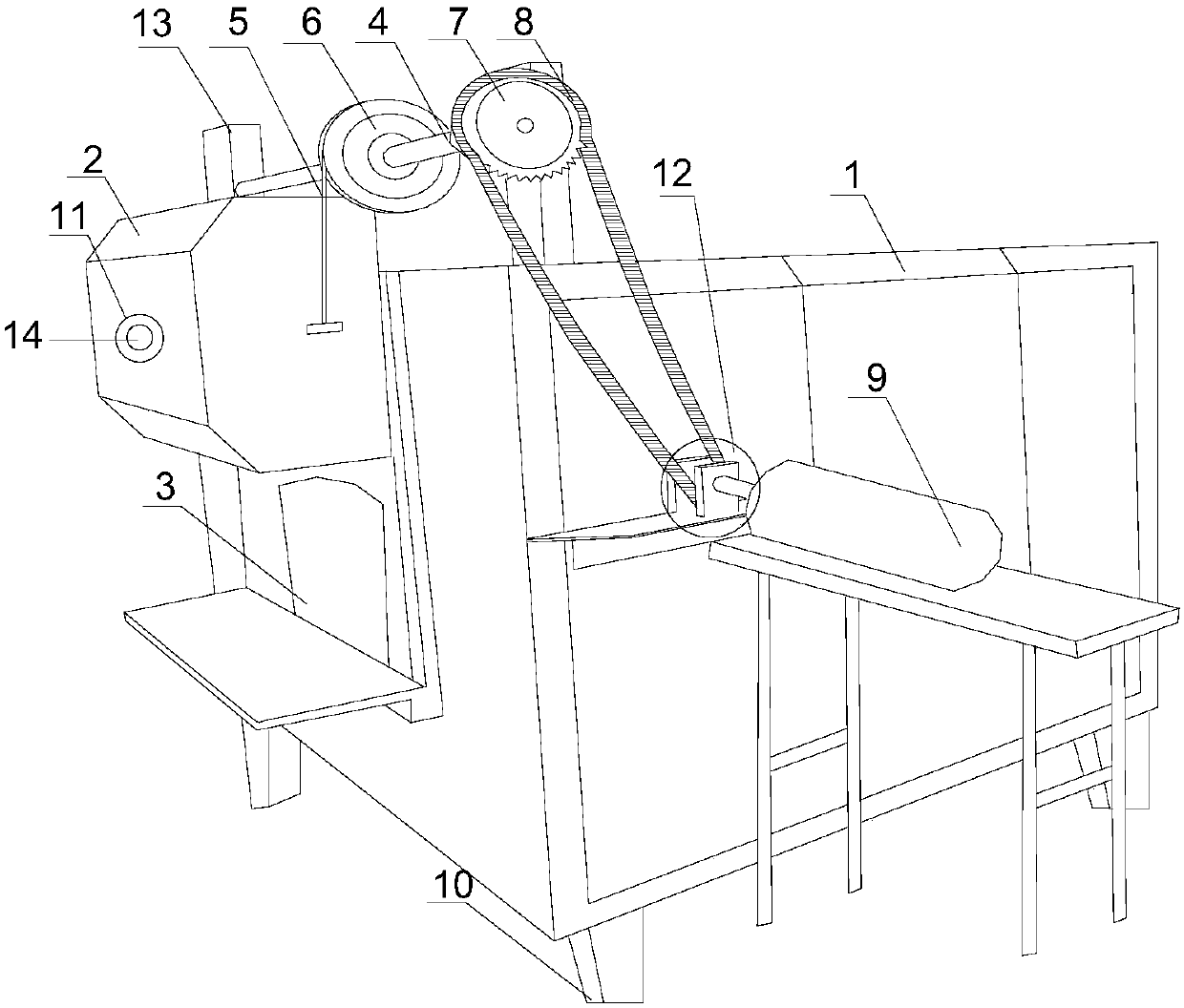 Use method of forging furnace for steel structure building material processing