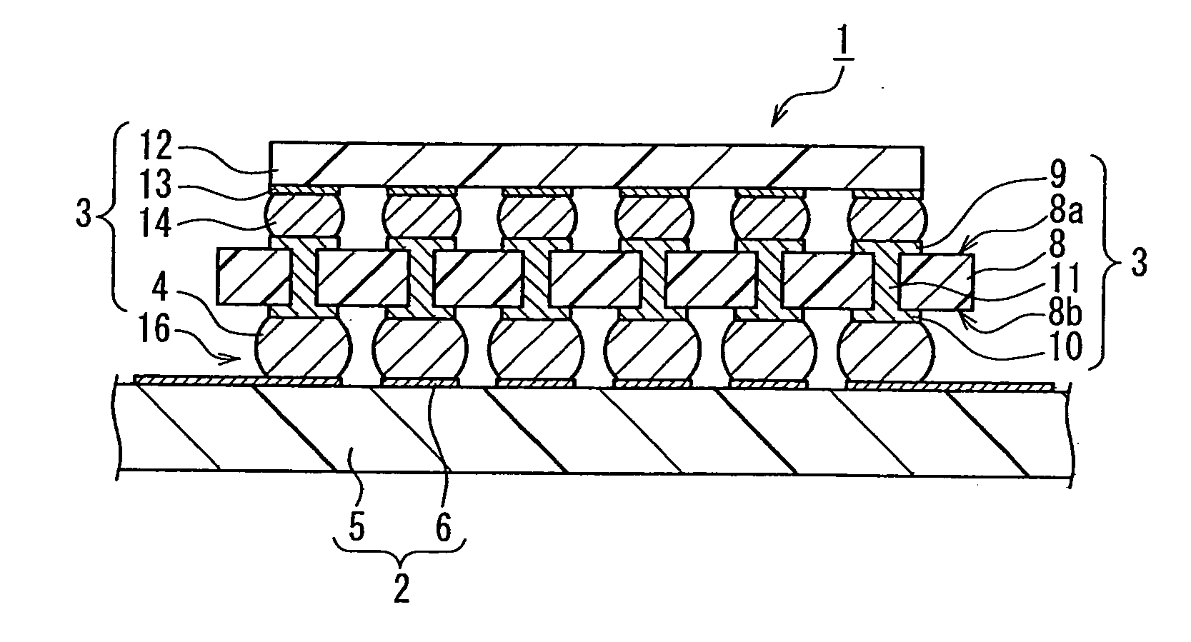 Electronic component package, electronic component mounted apparatus, method of inspecting bonding portion therein, and circuit board