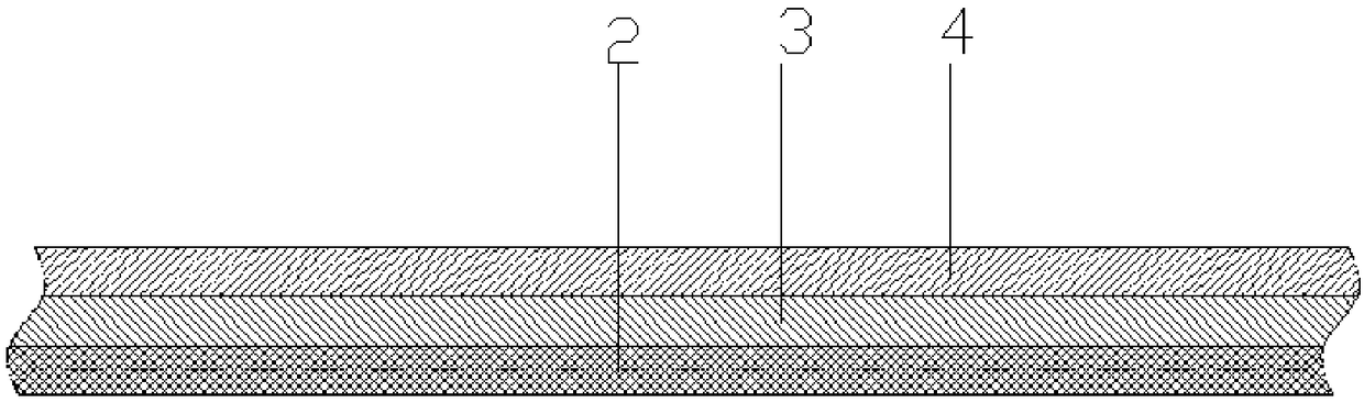 A single-side spraying conductive film and a preparation method thereof