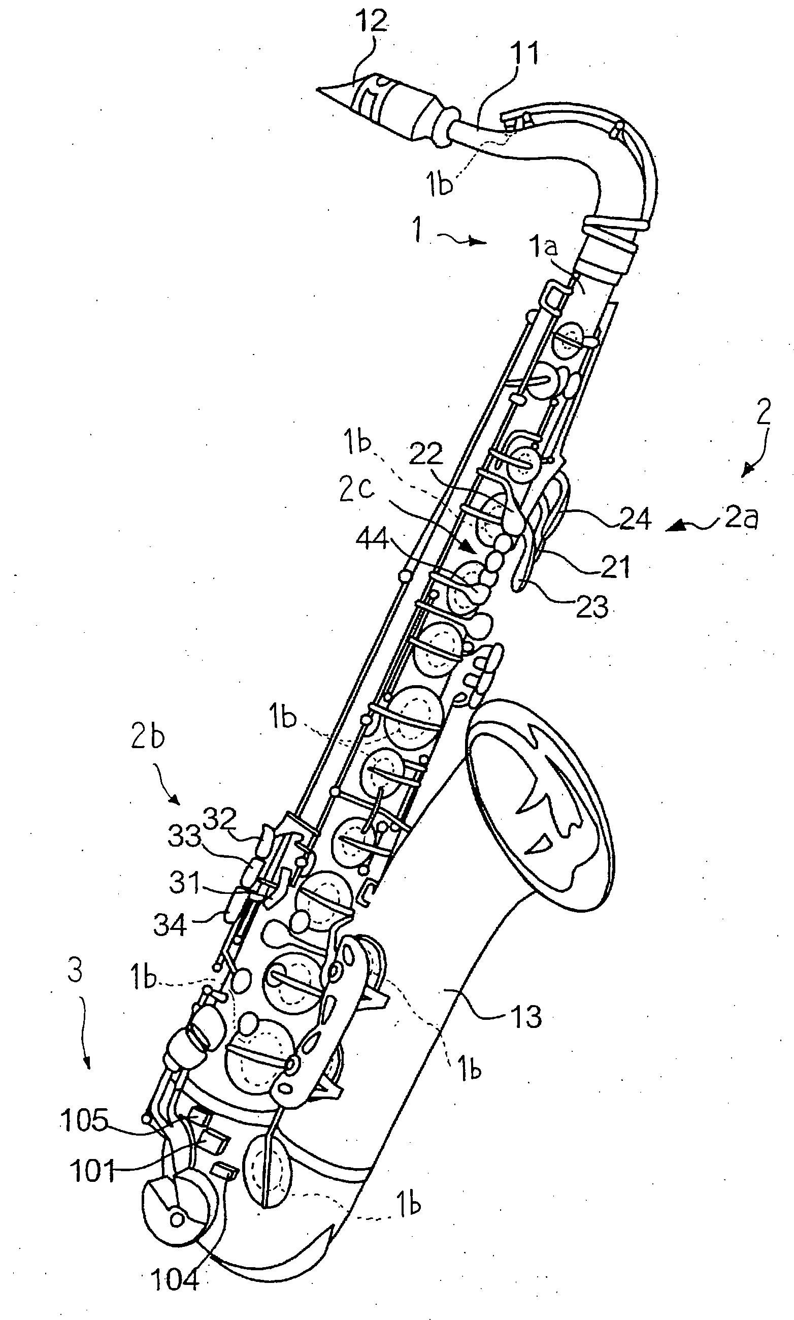 Musical instrument and supporting system incorporated therein for music players