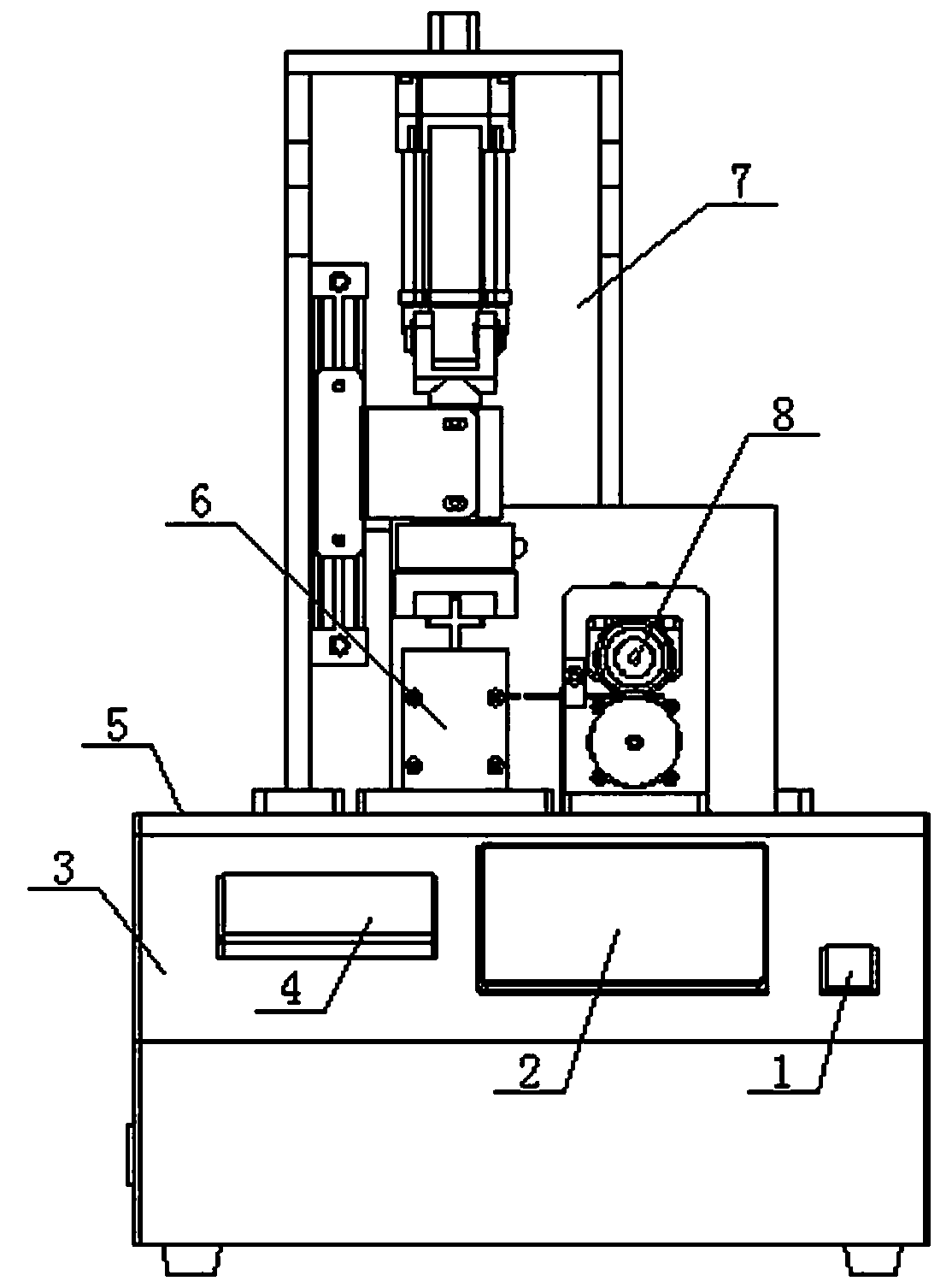 Automatic steel wire shearing force checking device
